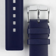 Load image into Gallery viewer, Hirsch Pure Natural Rubber Waterproof Watch Strap BLUE 20 mm