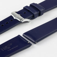 Load image into Gallery viewer, Hirsch Pure Natural Rubber Waterproof Watch Strap BLUE 20 mm