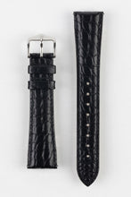 Load image into Gallery viewer, Hirsch REGENT Black Genuine Alligator Leather Watch Strap 18 mm M