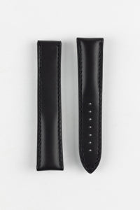 Rios1931 - Calf Leather Watch Strap for Omega folding clasp - BLACK