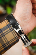 Load image into Gallery viewer, Rios1931 - Calf Leather Watch Strap for Omega folding clasp - BLACK