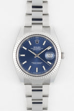 Load image into Gallery viewer, Rolex Datejust 41mm Blue Dial