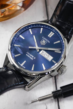 Load image into Gallery viewer, TAG HEUER Carrera Day Date – Sunray Blue dial 43mm