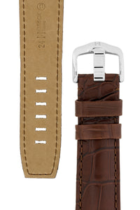 HIrsch TRITONE  Genuine Alligator leather Watch Strap BROWN 22 MM Long