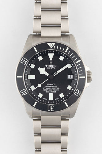 TUDOR Pelagos 42mm Titanium Automatic Diving Watch - Black Dial