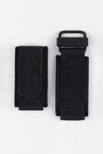 Load image into Gallery viewer, 24mm Honeycomb Nylon Watch Strap BLACK Tactical Hook &amp; Loop Military style