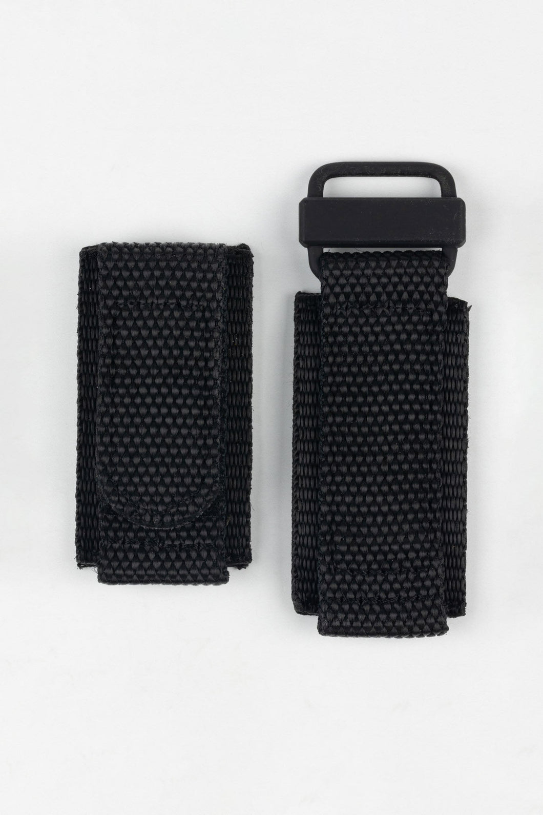 24mm Honeycomb Nylon Watch Strap BLACK Tactical Hook & Loop Military style