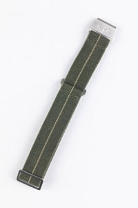 Erika's Originals ORIGINAL MN™ watch Strap  GREEN - BRUSHED Hardware 24 mm