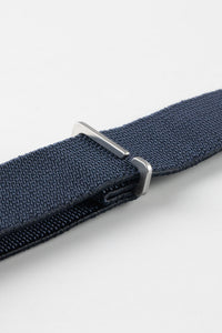 Erika's Originals TRIDENT MN™ BLUE Elastic nylon Marine Nationale Strap 24 mm