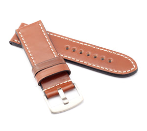 Marino Parallel : SHELL CORDOVAN Leather Watch Strap GOLD BROWN