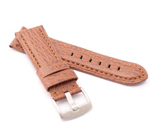 Load image into Gallery viewer, Firenze Genuine Shark Skin Leather Watch Strap for Panerai BROWN 24 mm